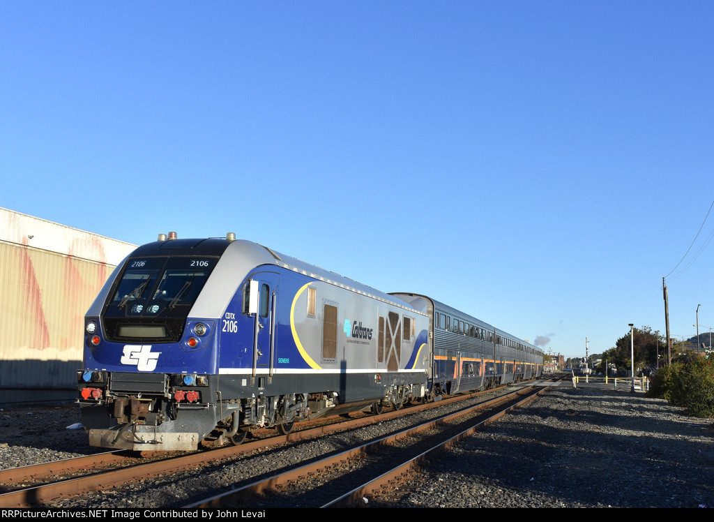 Amtrak Capitol Corridor Train # 527 arriving into Berkeley with SC-44 # 2106 doing the honors 